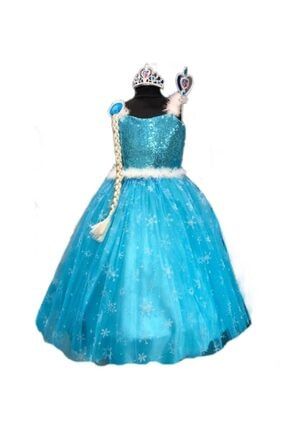 Bal Bebe Elsa Karlar Ulkesi Frozen Kiz Cocuk Kostum Tarlatanli Gelinlik Elbise Tac Asa Sac Fiyati Yorumlari Trendyol