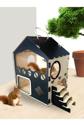 Yavru Kedi Evi Ve Sincap Evi Hamster Ginepig Yuvası Büyük Boy Sincap Yuvası