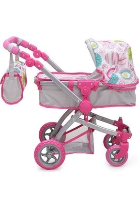 Oyuncak Bebek Arabası Pink Rose