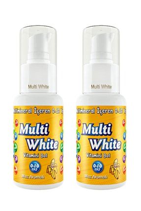 0-10 Yaş Multivitamin Ve Multimineral Içeren Natural Muz Aromalı Çocuk Diş Macunu 50 Ml 2 Adet