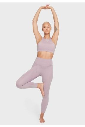 Nike Yoga Dri-fit High-waisted 7/8 Cut-out Kadın Tayt - Mor Fiyatı