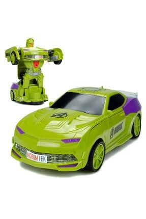 Hulk Avengers Yeşil Dev Dönüşen Robot Oyuncak Araba 21 Cm 48021