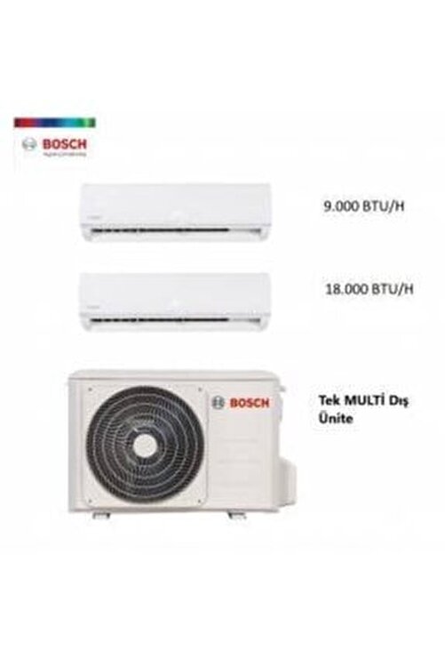 Bosch Multi Split Inverter Klima 18 000 Btu 1 Dis 2 Ic Unite 9 18 Ic 18 Dis Kombinasyonlu Fiyati Yorumlari Trendyol