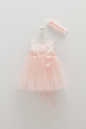 Kız Bebek Parti Doğum Günü Abiye/bandanalı Tütü Etekli Prenses Elbise (DRESSES) Mendil Hediyeli