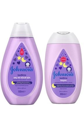 Johnsons Baby Bedtime Saç Ve Vücut Şampuanı 500 Ml + Bedtime Losyon 300 Ml