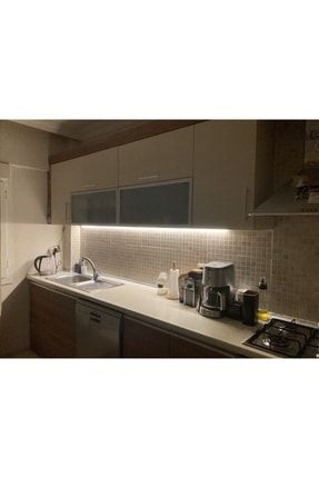 Mutfak Tezgah Üstü Için 2 Mt Gün Işığı Şerit Led + 12v Adaptör Tak Çalıştır Aç Kapa Anahtar 2 Metre