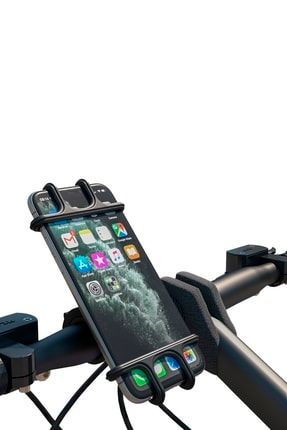Universal 360° Dönebilen Bisiklet Telefon Tutucu Esnek Tpu Silikon