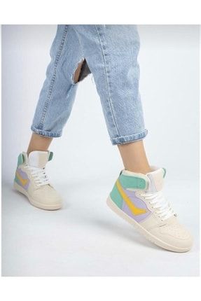 Unısex Boğazlı Jordan Renkli Spor Ayakkabı Sneaker