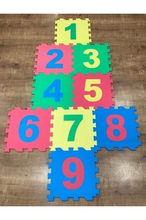 B39 Çocuk Oyun Karosu - Eva Puzzle Yer Matı - Sayılar