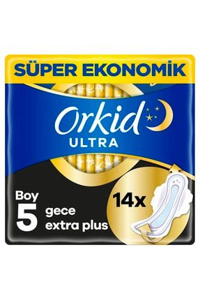 Ultra Ekstra Hijyenik Ped Gece Ekstra Plus 14 Adet Süper Ekonomik Paket