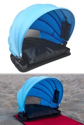 Katlanabilir Plaj Güneşlik Tente Kişisel Güneşlik Yastıklı Çantalı 50cm Fc009