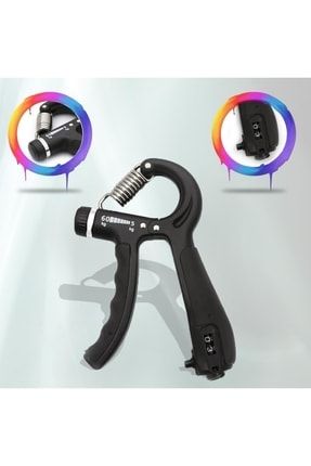 Siyah 5-60 Kg Ayarlanabilir El Güçlendirici Yay Hand Grip Trainer - Ayarlanabilir El Yayı El Yayı