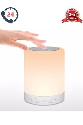 Hoparlör Gece Lambası Bluetooth Speaker Beyaz Ithalatçı Garantili