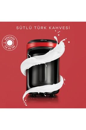 karaca hatir hups sutlu turk kahve makinesi kirmizi fiyati yorumlari trendyol