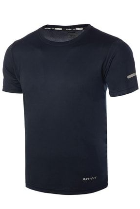 Erkek Nem Emici Hızlı Kuruma Atletik Teknik Performans Spor T-shirt