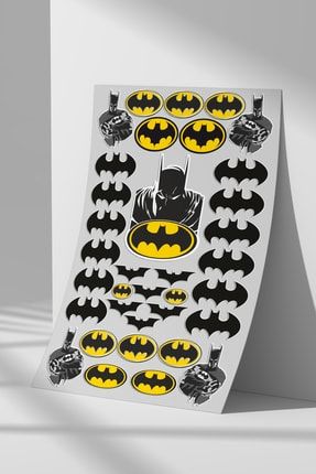 Sticker Market Batman Sticker Seti, Düz Yüzeyler Için A4 Boyutu Çıkartma  Etiket Seti Fiyatı, Yorumları - Trendyol