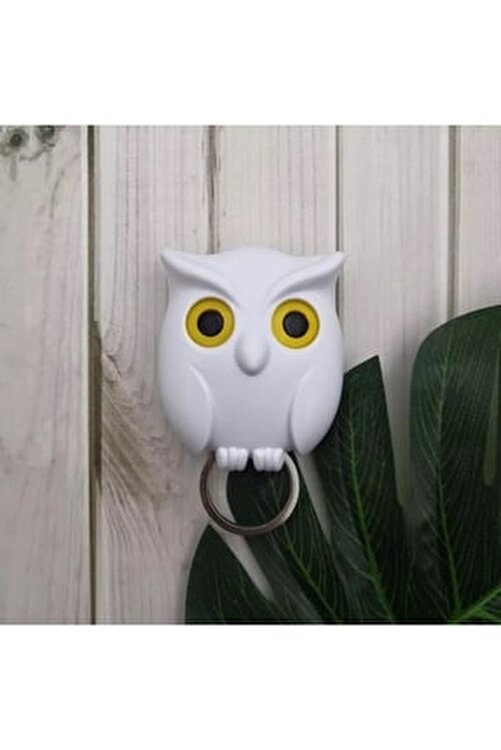 sevimli siyah beyaz baykuş küçük resim