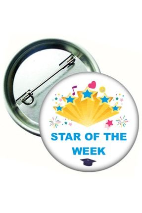 10 Adet - Star Of The Week Öğrenci Rozeti