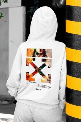 NİCE Beyaz Unisex The Joker Hoodie 