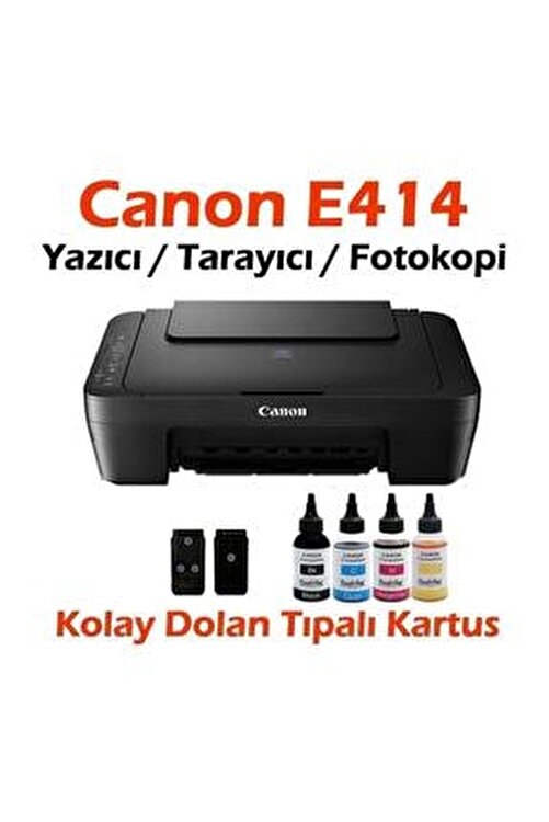 iyi bitiş varyete  Canon Dolan Kartuşlu E414 Yazıcı / Tarayıcı / Fotokopi Fiyatı, Yorumları -  TRENDYOL
