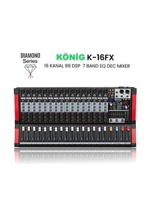 K-16 Fx 16 Kanal 99 Dsp Effect 7 Band Equalizer Diamond Serisi Dec Mixer KNGK16FXDİAMOND