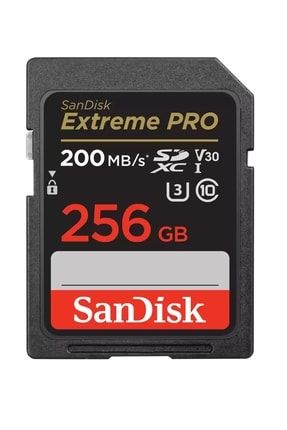 Extreme Pro 256gb 200/140mb/s Sdxc V30 Uhs-ı U3 Hafıza Kartı Sdsdxxd-256g-gn4ın