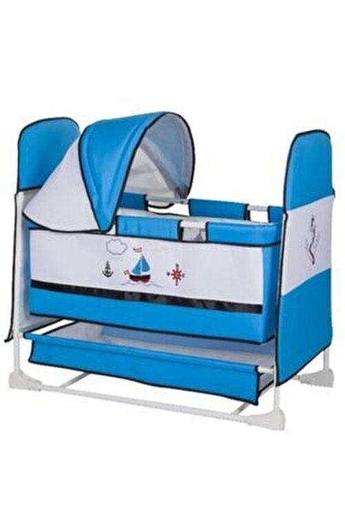 Modernavm Yeni Model Anne Yani Sallanir Park Yatak Bebek Besigi Mavi Fiyati Yorumlari Trendyol