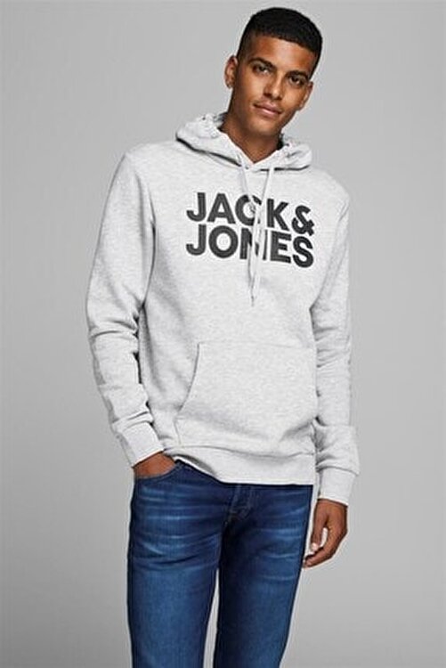JACK & JONES Herren Jjecorp Logo Sweat Hood Noos Kapuzenpullover 