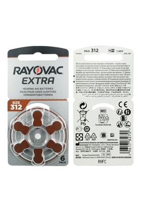 Rayovac Extra 312 Numara Işitme Cihazı Pili 6x10 (60 Adet) Fiyatı,  Yorumları - Trendyol