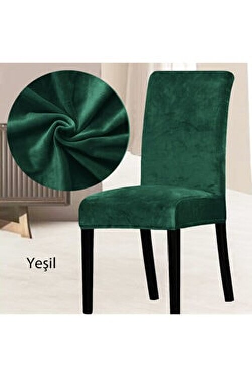 Abeltrade Sandalye Kilifi Zumrut Yesili Rengi 6lu Set Kaliteli En Boy Likrali Lastikli Kadife Kumas Fiyati Yorumlari Trendyol