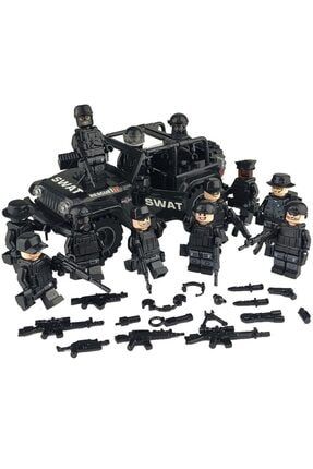 bricks 12 adet lego uyumlu swat askerler swat arabasi ile birlikte fiyati yorumlari trendyol
