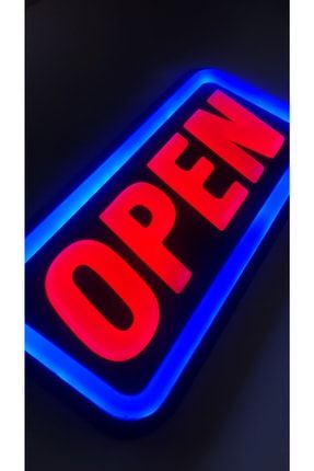 LEON IŞIK 'open' Işıklı Özel Tabela - Led Ile Neon Görünümlü