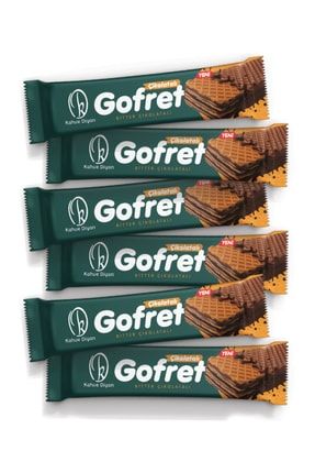 Bitter Çikolatalı Gofret 30 Gr - 6'lı Paket