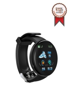 D18S Smart Watch Android IOS Uyumlu Akıllı Saat Siyah
