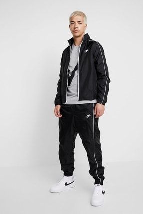 Nike hoxton sale woven tracksuit black
