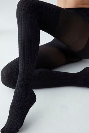 Gambetti - No Seam Kadın Dikişsiz Külotlu Çorap - 30 Den - 75210 Siyah