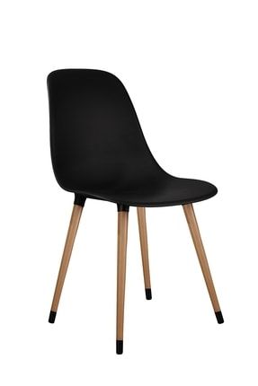 Mutfak Sandalyesi / Yemek Sandalyesi / Sandalye Takımı / Siyah Sandalye / Flora Axen (SİYAH) FLRK002