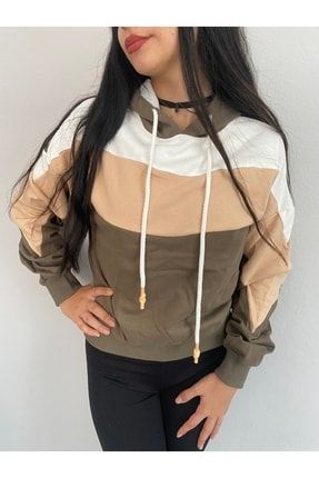 Jeune Femme Kad n Kapu onlu Oversize Lastikli Sweatshirt Fiyat Yorumlar Trendyol