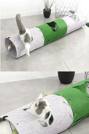 Kedi Tüneli 3 Lü Eklenebilir Fonksiyonel Evcil Hayvan Oyuncağı Tüneli Md8