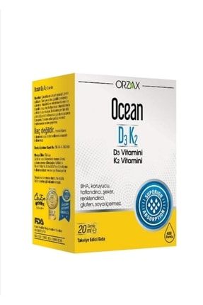 Ocean Vitamin D3k2 1000 Iu 20 ml Damla