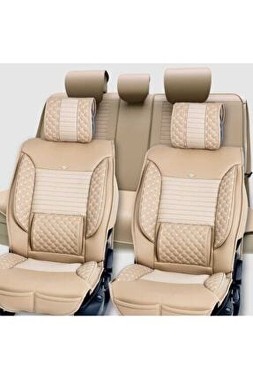 stil honda city luks deri oto koltuk kilifi on arka bej renk fiyati yorumlari trendyol