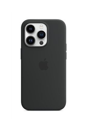 iPhone 14 Pro için MagSafe özellikli Silikon Kılıf -Gece Yarısı