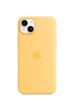 Iphone 14 Plus Için Magsafe Özellikli Silikon Kılıf - Kılıf Sıcak Sarı