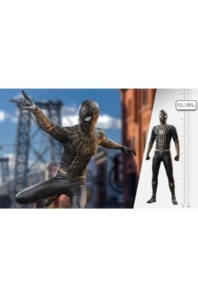Hot Toys Spider man black Gold Suit Sixth Scale Figure 908916