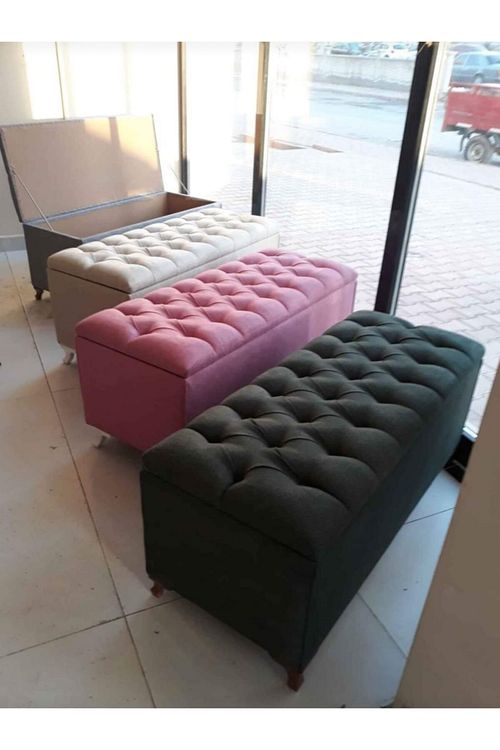 Kuma E Ticaret Kuma Sandikli Puf Ayak Ucu Kapitoneli Kapi Onu Antre Bench Puf 40 90 Fiyati Yorumlari Trendyol