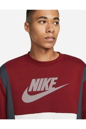Nike Sportswear Hybrid Fleece Colorblock Erkek Sweatshirt Do7230 677