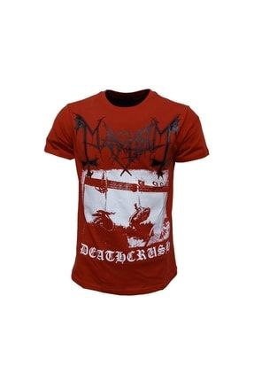 StudyoUmitTi ort Mayhem Death Crush Red Metal Band Bask l Penye Ti ort Fiyat Yorumlar Trendyol