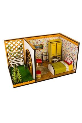 Mobilyalı Ahşap Çocuk Oyun Evi- Yatak Odası LTYBR01