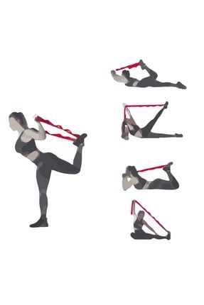 Rebuwo Sekiz Kademeli Pilates Bandı Direnç Bandı Yoga Lastiği Esneme Kayışı