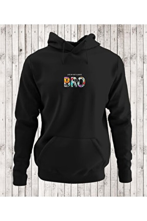 NOVUMUS Bro Style 3 Iplik Şardonlu (içi Pamuklu) Erkek Siyah Hoodie  Sweatshirt Kapüşonlu Fiyatı, Yorumları - Trendyol